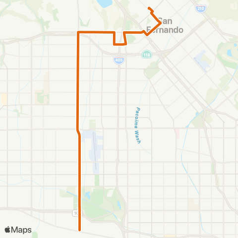 Metro Local Line map