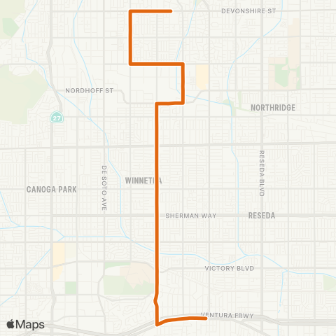 Metro Local Line map