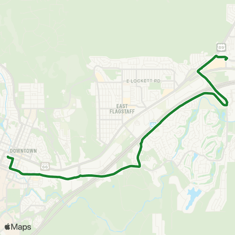 Mountain Line Green map
