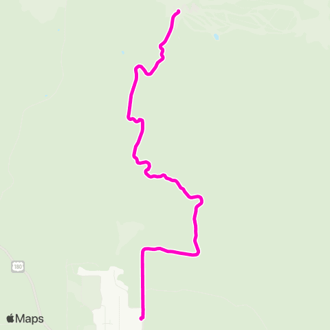 Mountain Line CTEC outbound map