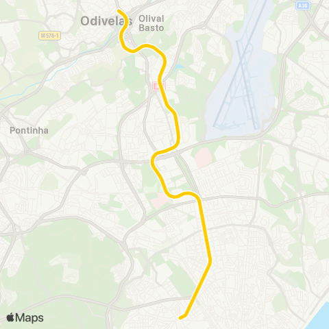 Metro Lisboa Girassol map