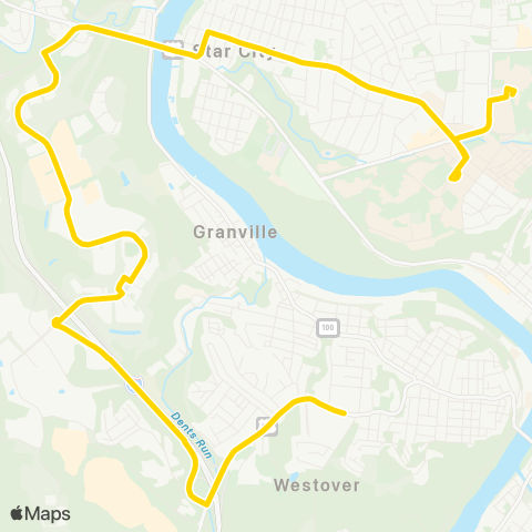 Mountain Line Transit Authority Gold Line map