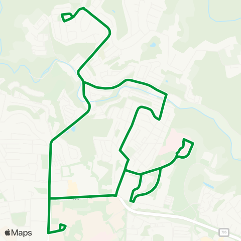 Mountain Line Transit Authority Northern Circulator map