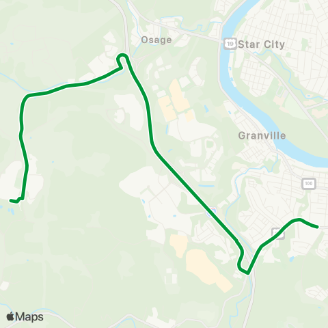 Mountain Line Transit Authority Westridge Mylan map