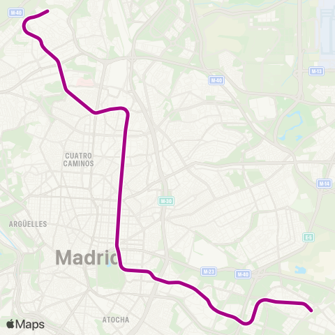 Metro Paco de Lucía-Arganda del Rey map