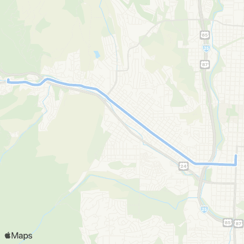 Mountain Metro Colorado Ave / Manitou map