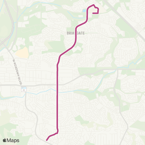 Mountain Metro Union / Childrens Hospital map