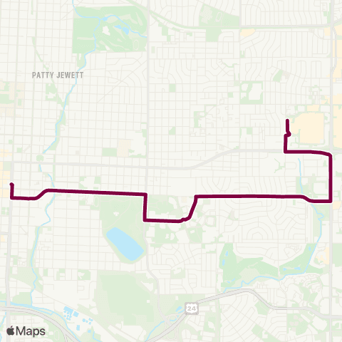Mountain Metro Pikes Peak Ave. / Citadel map