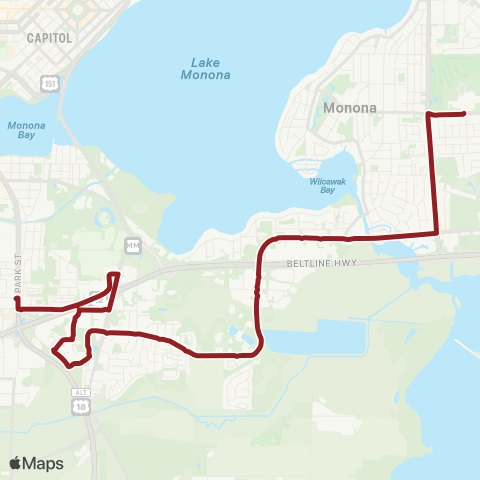 Madison Metro Pflaum Extras map