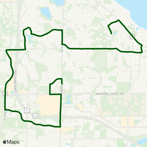 Madison Metro Gammon Extras map