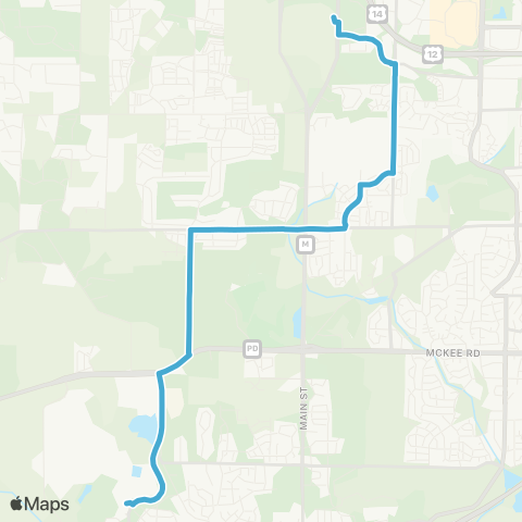 Madison Metro Route 55 map