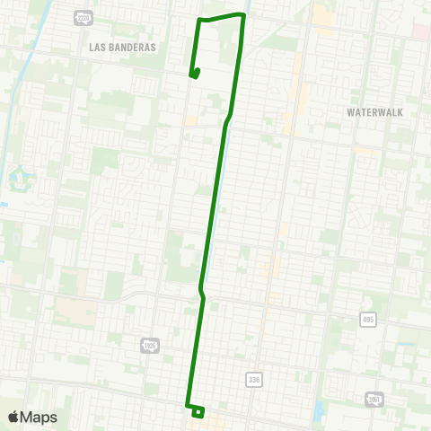 Metro McAllen Route 10 map
