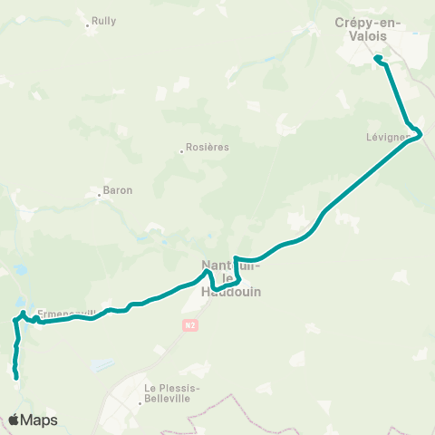 Mobi Ver-sur-Launette - Crépy-en-Valois map