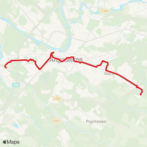 Möbius St-Michel Voie ferrée - Soyaux L. P. Grégoire map
