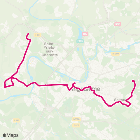 Möbius St-Yrieux Eurantlic 2 - Soyaux Mendès-France map