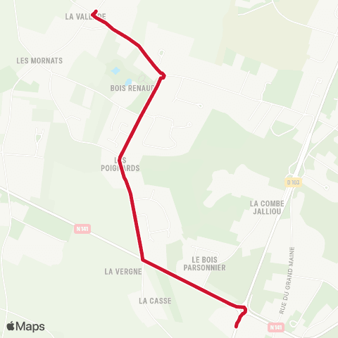 Möbius Fléac / St-Yrieix / Asnières-sur-Nouère map