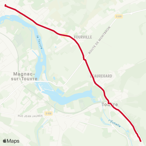 Möbius Magnac-sur-Touvre / 	Touvre map