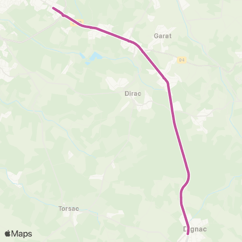 Möbius Soyaux Croix Blanche - Dignac Clef d'or map