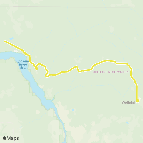 Moccasin Express West End map
