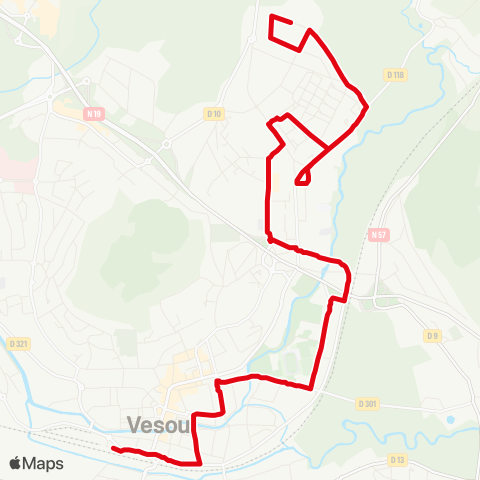 Moova Mobilités PEM <> Vesoul Brel map