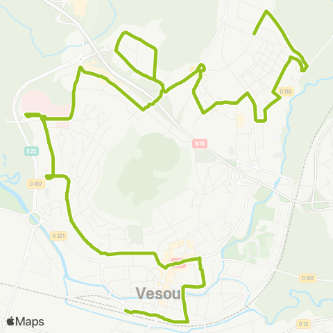 Moova Mobilités PEM <> Vesoul Rêpes map