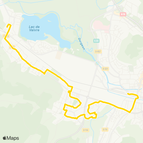 Moova Mobilités PEM <> Vaivre Gare de Vaivre map