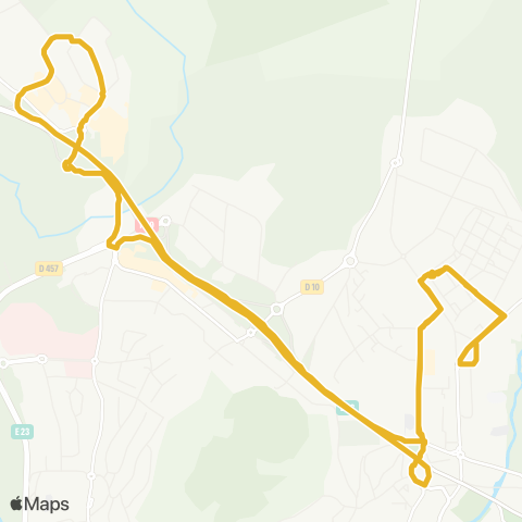Moova Mobilités Brel <> Pusey Oasis map