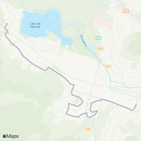 Moova Mobilités Direct 1 map