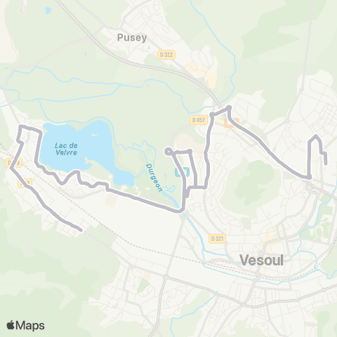 Moova Mobilités Mont le Vernois - Vaivre map