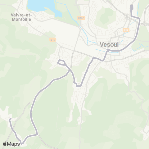 Moova Mobilités Andelarrot - Vesoul map