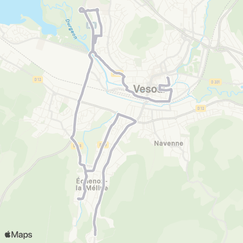 Moova Mobilités Echenoz - Vesoul map
