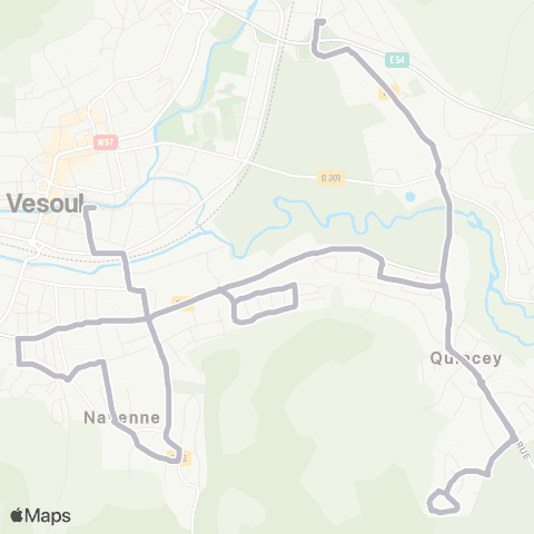 Moova Mobilités Quincey - Vesoul map