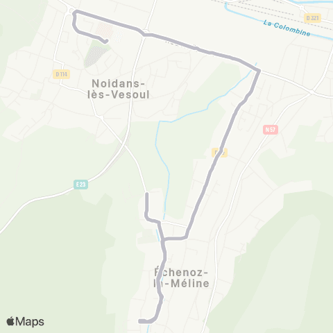 Moova Mobilités Echenoz - Noidans Collège map