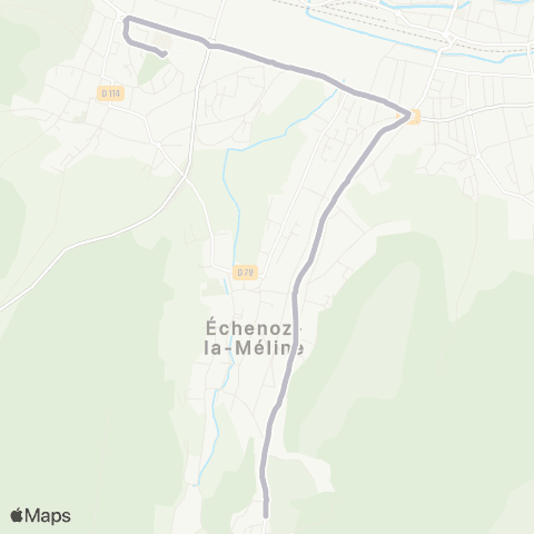 Moova Mobilités Echenoz Mohring <> Noidans map