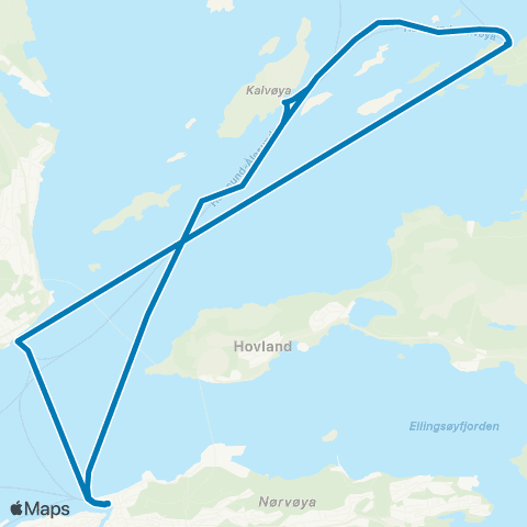 FRAM Ålesund-Hamnsund map