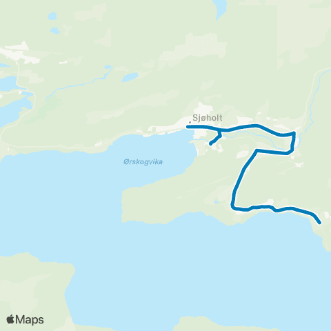 FRAM Skoleskyss Skoleruter Ørskog map
