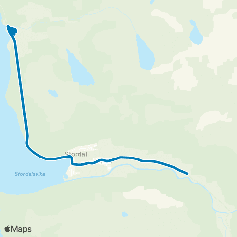 FRAM Skoleskyss Skoleruter Stordal map