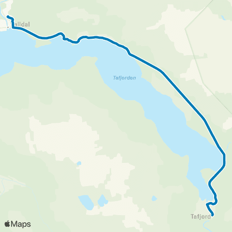 FRAM Valldal-Selboskar-Tafjord map