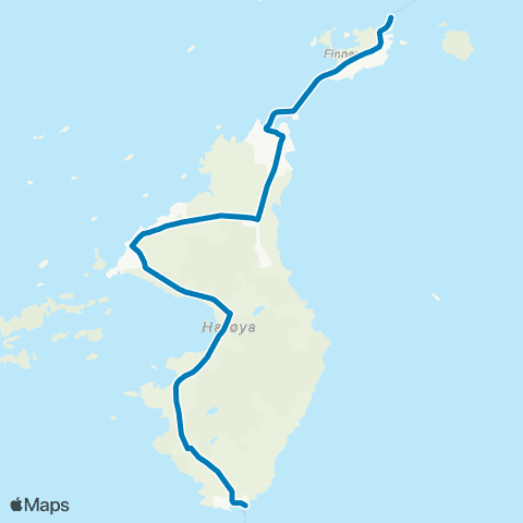 FRAM Finnøya-Myklebust map
