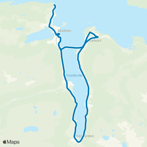 FRAM Vikebukt-Tresfjord-Furneset map