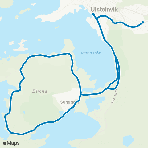 FRAM Ulsteinvik-Dimna map