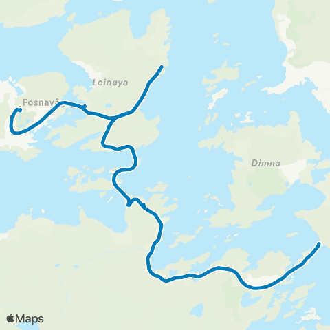 FRAM Skoleskyss Skolerute Herøy map
