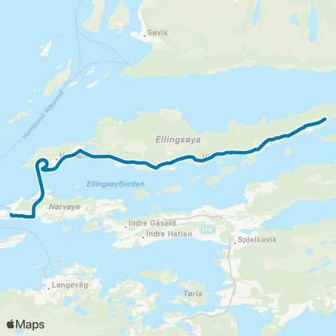 FRAM Ålesund - Ellingsøya map