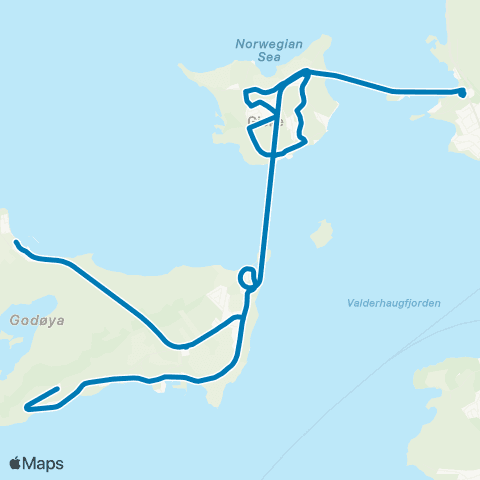 FRAM Ålesund - Godøya map