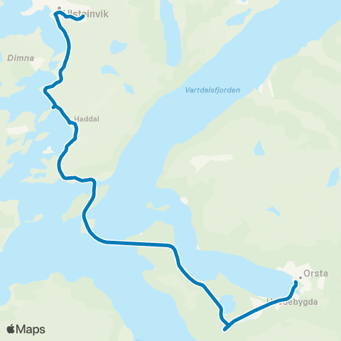 FRAM Volda-Ørsta-Garnes-Hareid map