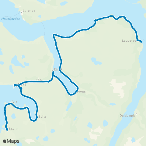 FRAM Åheim-Eidså-Lauvstad-Volda map