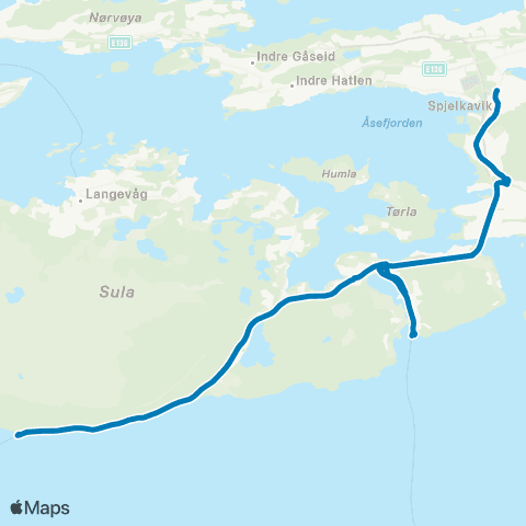 FRAM Sulesund-Mauseidvåg map