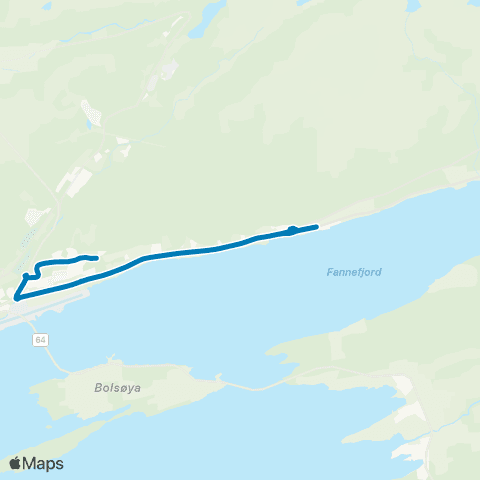 FRAM Skoleskyss Skolerute Skåla map