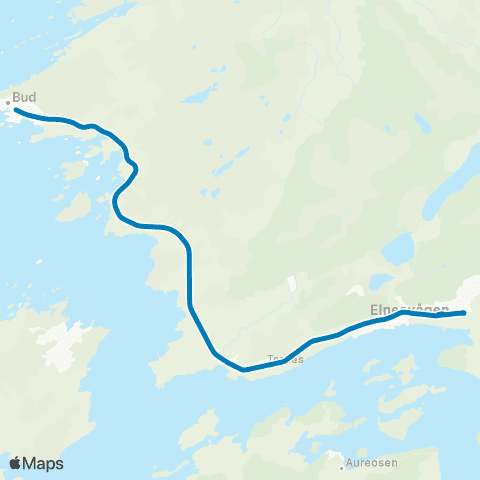 FRAM Skoleskyss Skolerute Fræna map