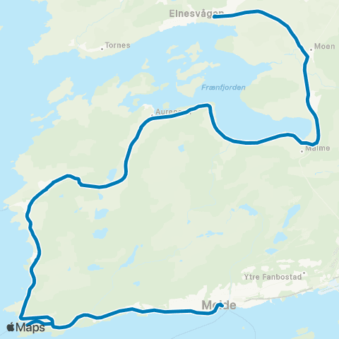 FRAM Molde-Hollingsholm-Malmeskifte map